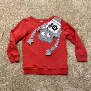 Robot appliqué sz7 Sweatshirt
